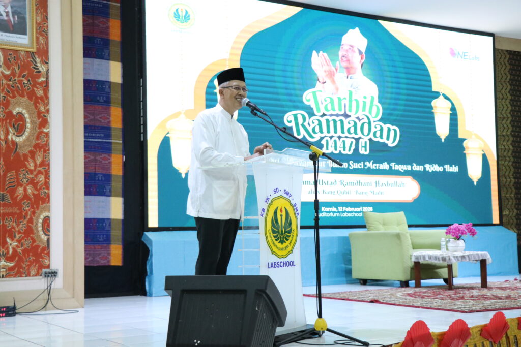 Kepala BPS memberi sambutan pada acara Tarhib Ramadan 2026